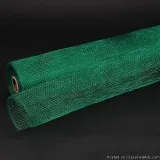 10 Inch x 10 Yards Emerald Floral Mesh Wrap Solid Color