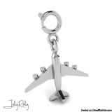 Jet Aircraft Charm and Silver Jewellery By JollyRolly