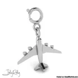 Jet Aircraft Charm and Silver Jewellery By JollyRolly