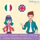 Remove Linguistic barriers with our Italian Translation Services