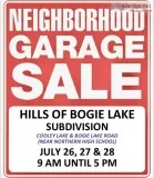 Subdivision Garage Sale (Commerce Township)