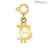 Gold Bitcoin Charm