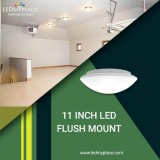 Replace Traditional Surface Mount Lights with (11 inch LED Flush
