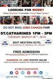 FREE St. CatharinesNiagara Job Fair &ndash March 26th 2019
