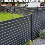 Aluminium Slat Fence and gates Perth by The Fence King