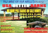 USA BETTER BARNS POLE BARNS FOR YOUR AGRICULTURAL NEEDS
