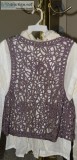 Ladies  Open Knit Vest Lilac Hue Excellent Condition