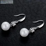 Sterling Silver Freshwater Pearl Drop Earrings