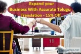 Expand your Business With Accurate Telugu Translation - 15% Off
