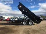 7x14 Dump Trailer GVWR 14000 lbs Equipment Hauler Bobcat Hauler 