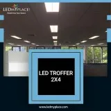 Install Dimming LED Troffer 2X4 Light Inside Commercial Places