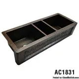 Ariellina Hammered Chiseled Rivets Triple Decor