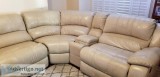 Reclining Leather Sectional Couch