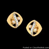 Diamond Earrings Online India - Carat Pearl