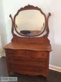 Four Drawer Dresser with Mirror