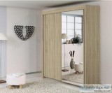 Rauch Imperial Wardrobe with Wood Decor and Mirror Front  FDUK