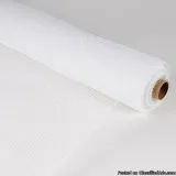 White - Floral Mesh Wrap Solid Color - ( 10 Inch x 10 Yards )