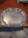 Vintage F. B. Rogers Silver Co. Silver Serving Platter Tray -14&