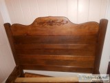 Antique 34 Oak Bed