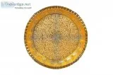 Nutristar Golden Brass ParathPlate Fancy PlateBest Marriage Gift
