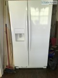 White Whirlpool Gold Side by Side Refrigerator