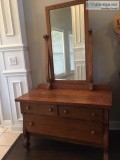 Three drawer Dresser with Mirror