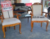 two wooden Chairs