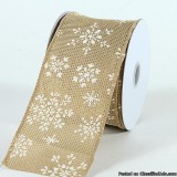 Christmas Ribbon Purple Canvas with Gold Splatter ( 1-12 Inch x 