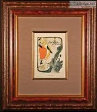 Jane Avril 1896 Color Lithograph after Toulouse-Lautrec