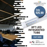 Use 5000k 8ft LED Integrated Tubes for Better Illumination
