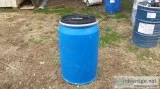 55 Gallon Poly Material barrels with lockable lids