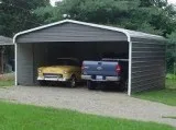CAR PORTS GARAGES SHOPS METAL