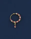 Buy Designer Nose Ring with Chain and Bridal Nath Online at Anur