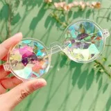 Round Kaleidoscope sunglasses