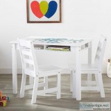 Kids Table And Chair Set - White