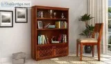 Stylish bookshelf design online at WoodenStreet