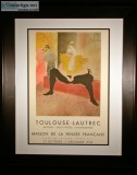 Original 1955 Toulouse-Lautrec Exhibit Poster Lithograph The Clo