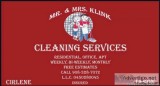 MR. and MRS. KLINK CLEANING SERVICES