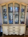 China buffet with rounded glass