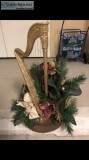 Christmas Harp Display with Stand