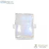 MOONSTONE RING - SQUARED INSTINCT