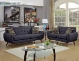 &quotNew Wholesale&quot Mid Century 2pc Sofa Loveseat Plush Tuft