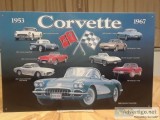 53-67 CORVETTE METAL WALL SIGNS and MORE