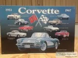 53-67 CORVETTE METAL WALL SIGNS and MORE