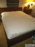 Platform queen size bed frame