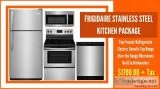 Frigidaire Kitchen Package  4 Set Appliances  1 Year Warranty  S