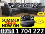 brand new Shannon corner or 32 leather sofas
