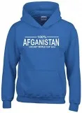 100% Afghanistan Cricket World Cup 2019 Hoodie Kids Royal
