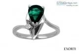 Inclusions are more visible Buy best emerald cut engagement ring