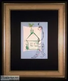 The House in My Village Orig Lithograph by Marc Chagall